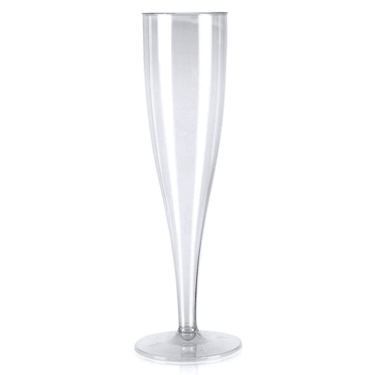 10 x Clear Disposable Plastic Prosecco Champagne Flutes 175ml 6oz Product Pro Plastics