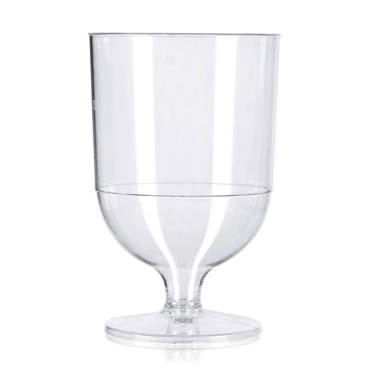 10 x Clear Disposable Wine Glasses - CE Marked at 125ml 175ml Product Pro Plastics
