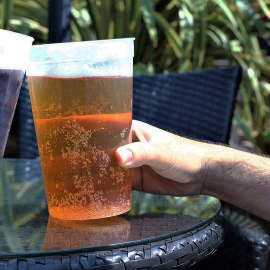 10 x Clear Plastic Reusable 2 Pint Glasses 1136ml 40oz Product Pro Plastics