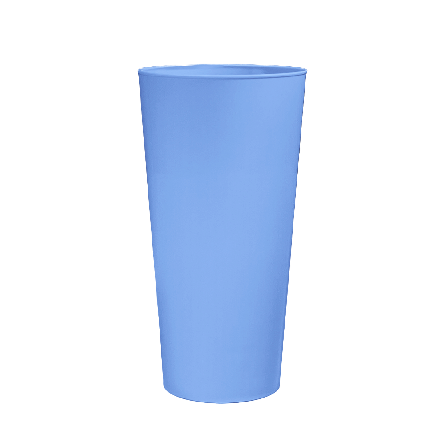 12 x Multicoloured Plastic Reusable Pint Cups Coloured 568ml 20oz