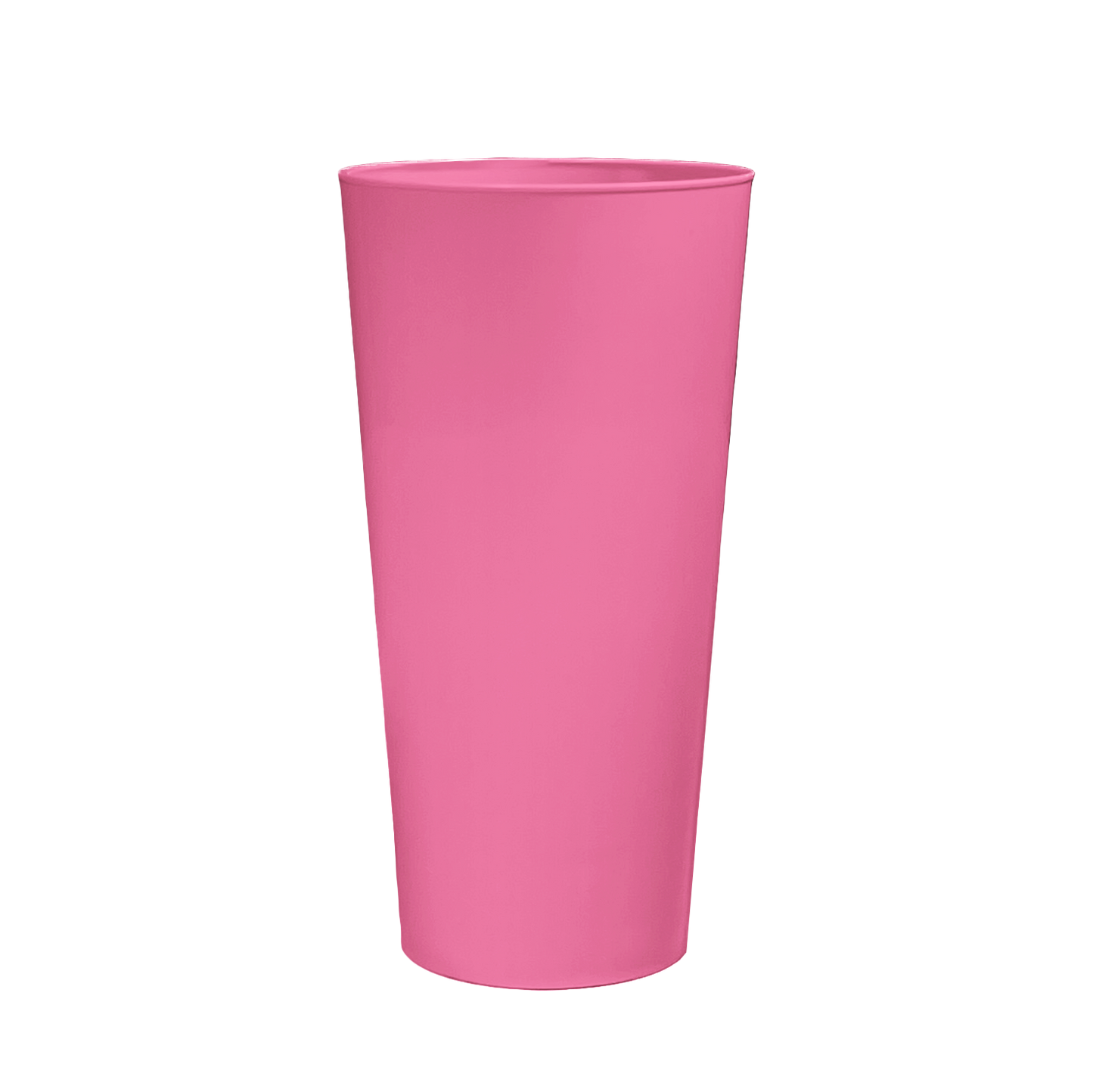 12 x Multicoloured Plastic Reusable Pint Cups Coloured 568ml 20oz