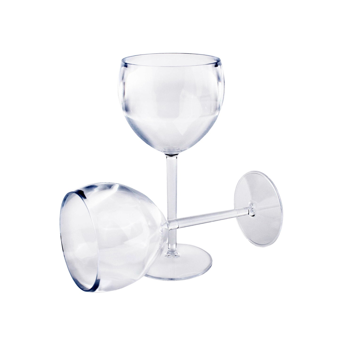 12 x Clear Plastic Reusable Gin Glasses 400ml