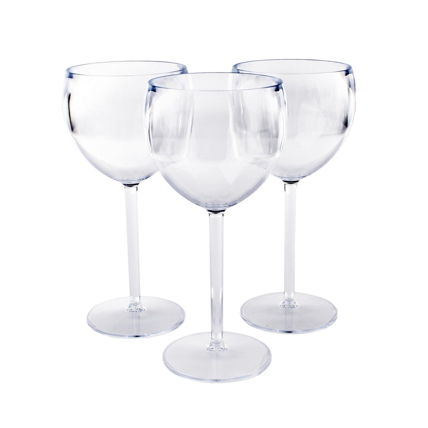 48 x Clear Plastic Reusable Gin Glasses 400ml
