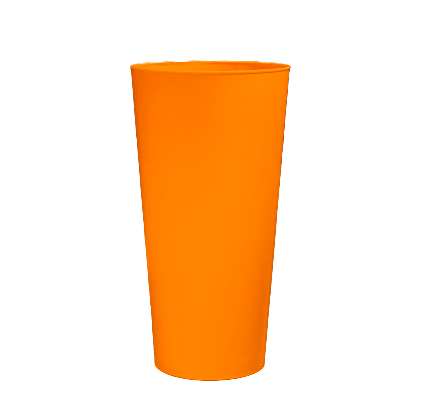 12 x Multicoloured Plastic Reusable Pint Cups Coloured 568ml 20oz