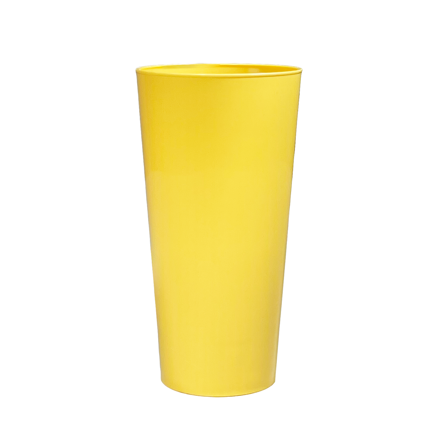 12 x Multicoloured Plastic Reusable Pint Cups Coloured 568ml 20oz