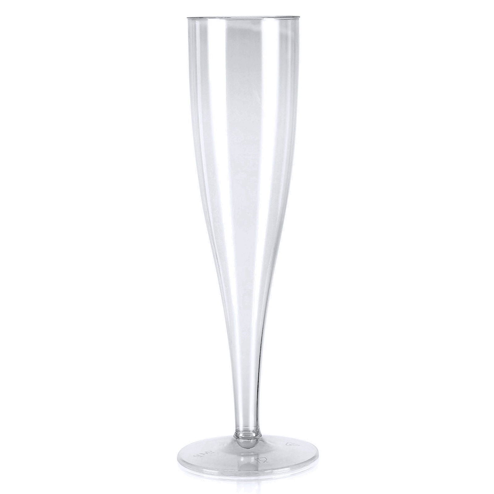 10 x Clear Disposable Plastic Prosecco Champagne Flutes 175ml 6oz Product Pro Plastics