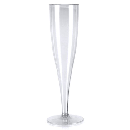 10 x Clear Disposable Plastic Prosecco Champagne Flutes 175ml 6oz Product Pro Plastics