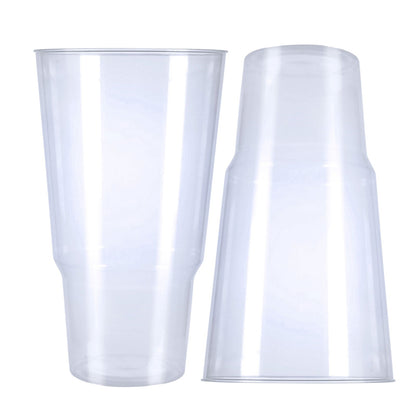 10 x Clear Plastic Reusable 2 Pint Glasses 1136ml 40oz Product Pro Plastics