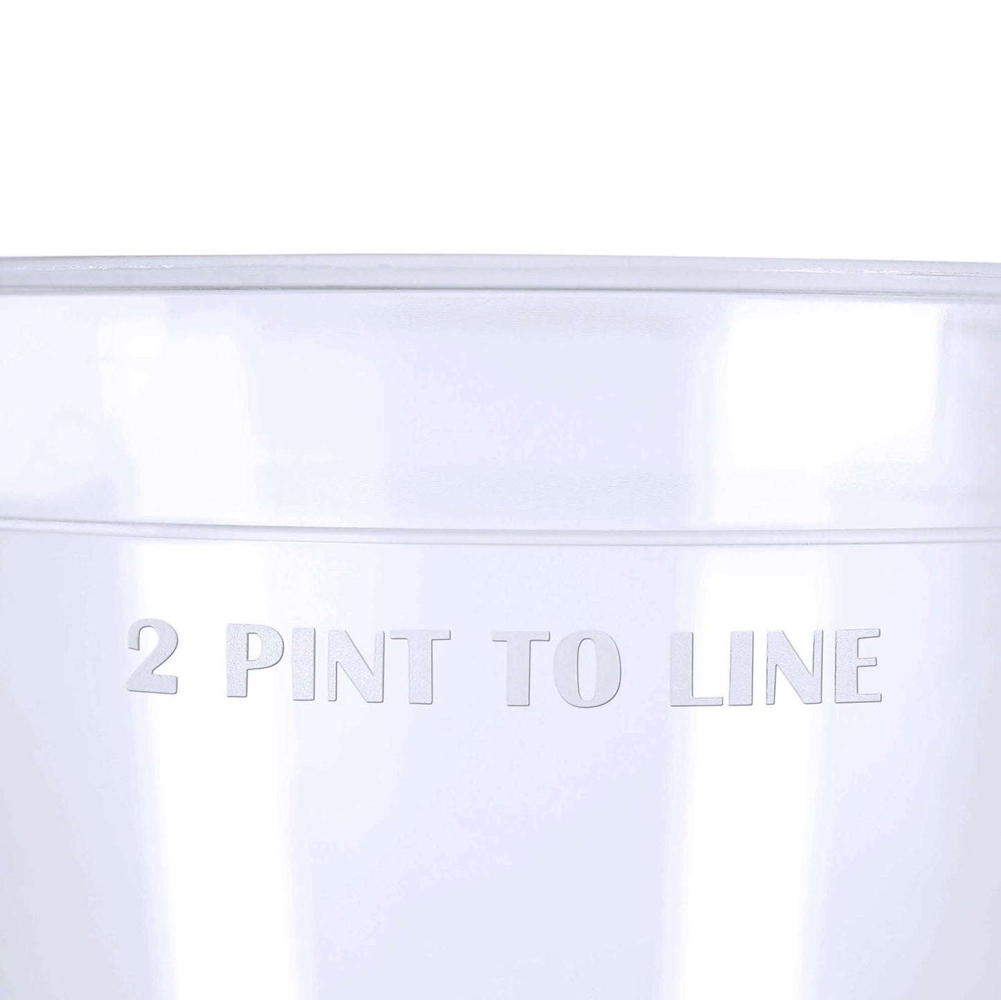 10 x Clear Plastic Reusable 2 Pint Glasses 1136ml 40oz Product Pro Plastics