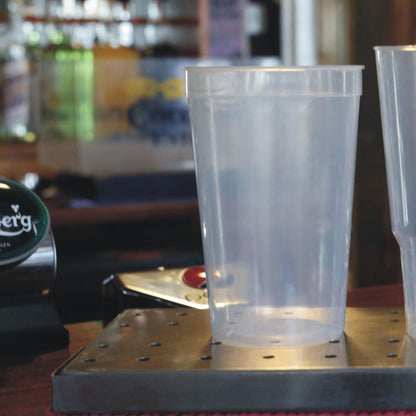10 x Clear Plastic Reusable 2 Pint Glasses 1136ml 40oz Product Pro Plastics