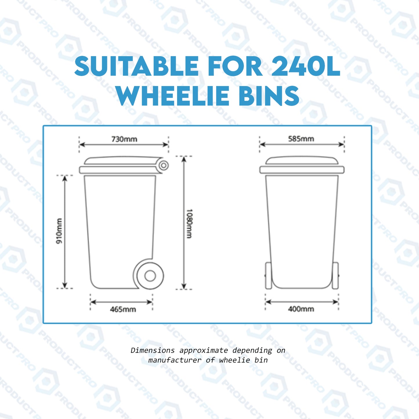 Wheelie Bin Compactor Press Suit Standard Household Rubbish Trash Recycling Bins