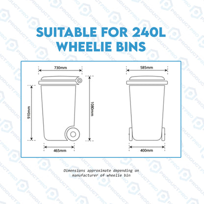 Wheelie Bin Compactor Press Suit Standard Household Rubbish Trash Recycling Bins