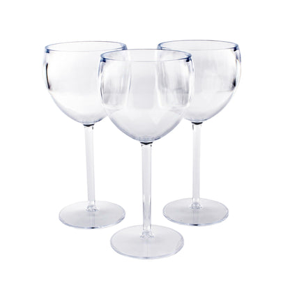 48 x Clear Plastic Reusable Gin Glasses 400ml