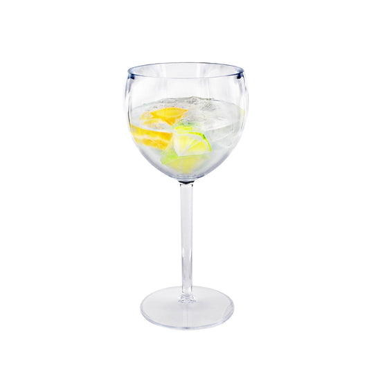 24 x Clear Plastic Reusable Gin Glasses 400ml