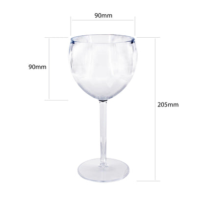 48 x Clear Plastic Reusable Gin Glasses 400ml
