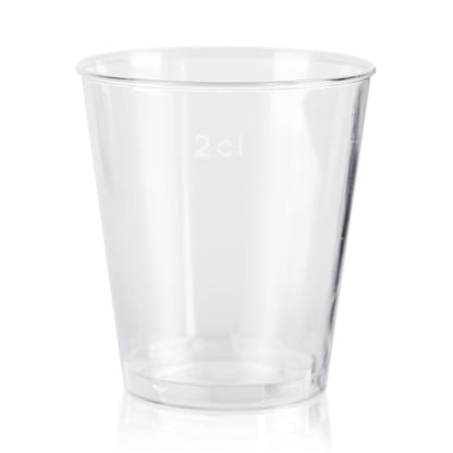 Pack of Clear Plastic Disposable Shot Glasses 3cl 30ml