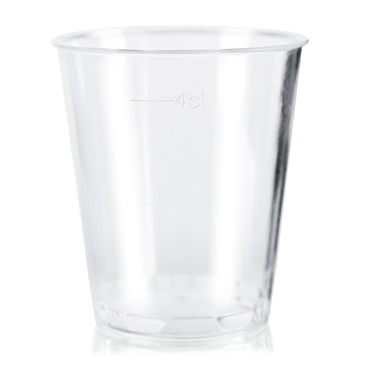 500 x Clear Plastic Disposable Shot Glasses 50ml