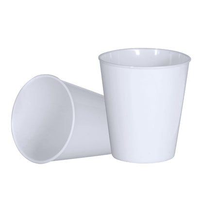 500 x White Plastic Biodegradable Shot Glasses 30ml