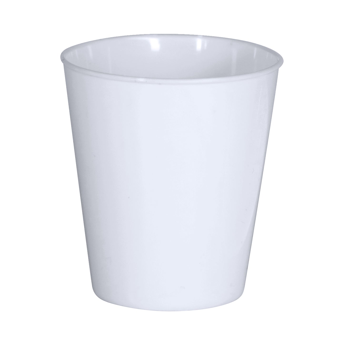 36 x White Plastic Biodegradable Shot Glasses 30ml