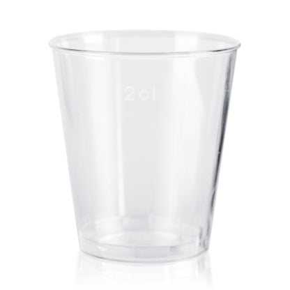 1000 x Plastic Biodegradable Shot Glasses 3cl 30ml