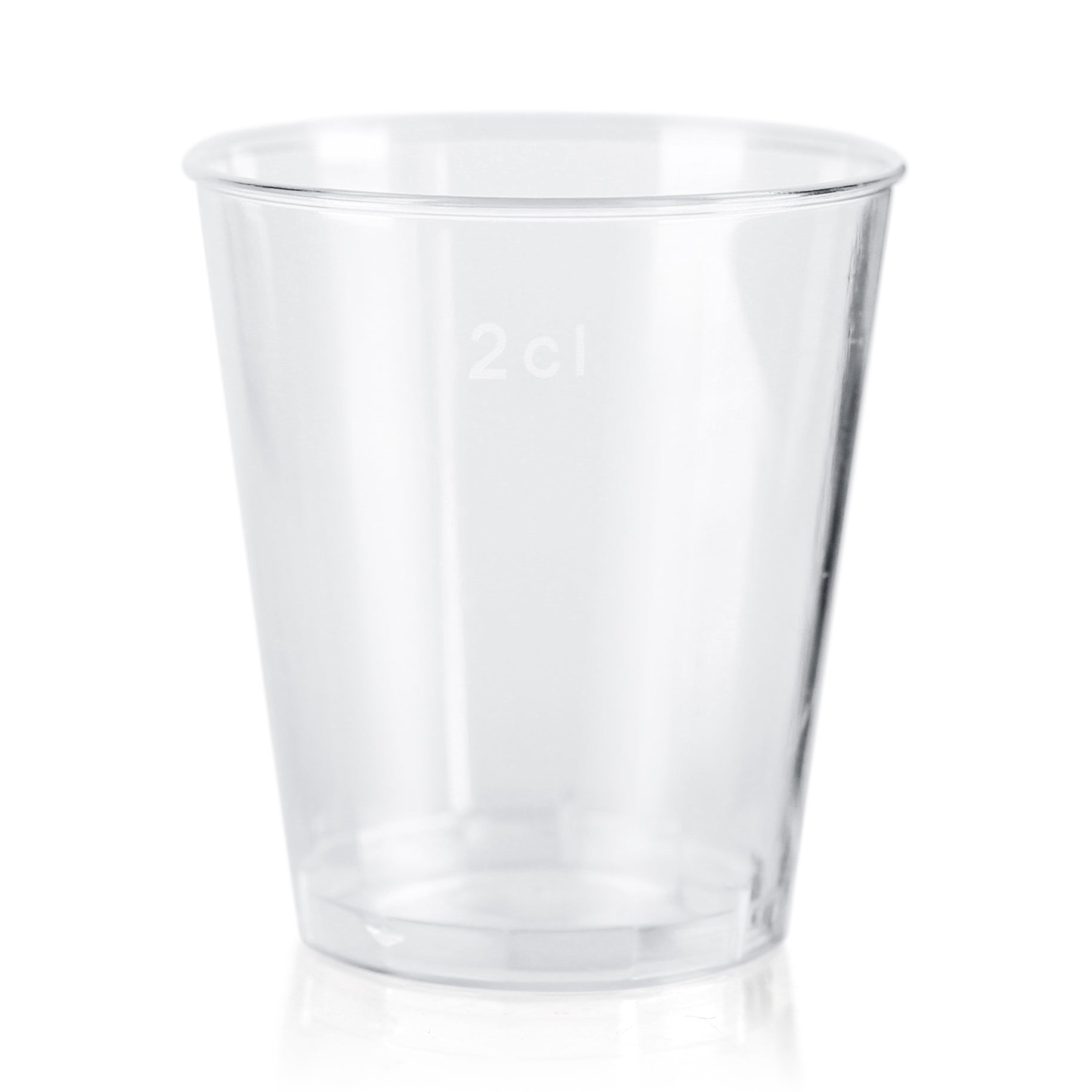 500 x Clear Plastic Biodegradable Shot Glasses 30ml