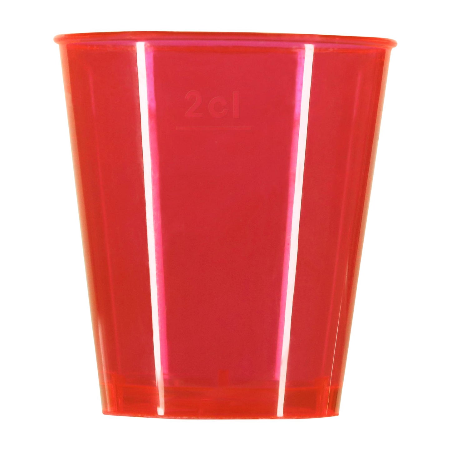 72 x Neon Plastic Disposable Shot Glasses 3cl 30ml