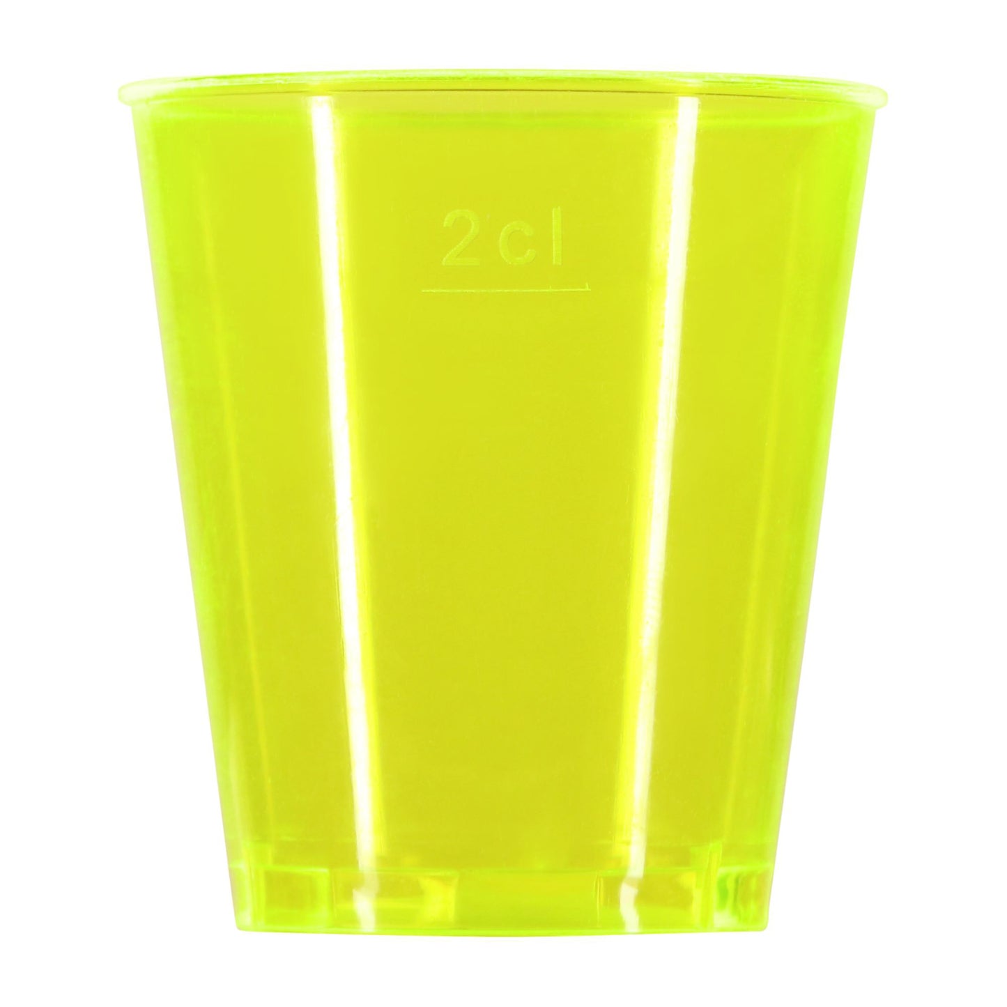 72 x Neon Plastic Disposable Shot Glasses 3cl 30ml