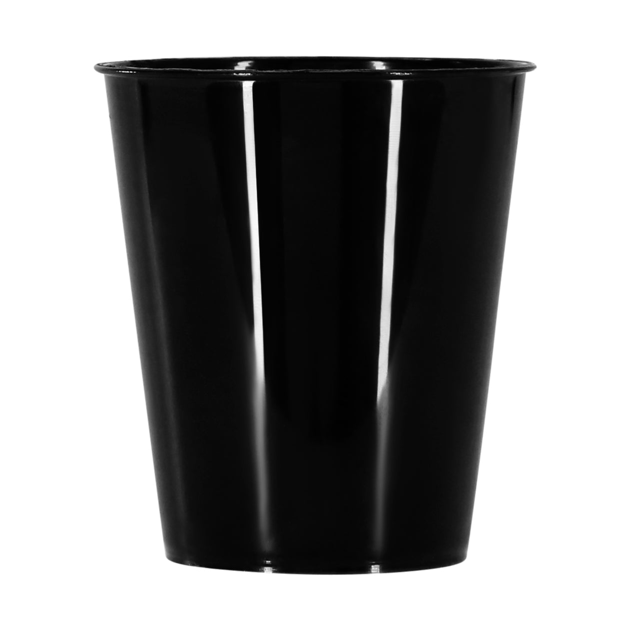 50 x Black Plastic Biodegradable Shot Glasses 50ml 5cl