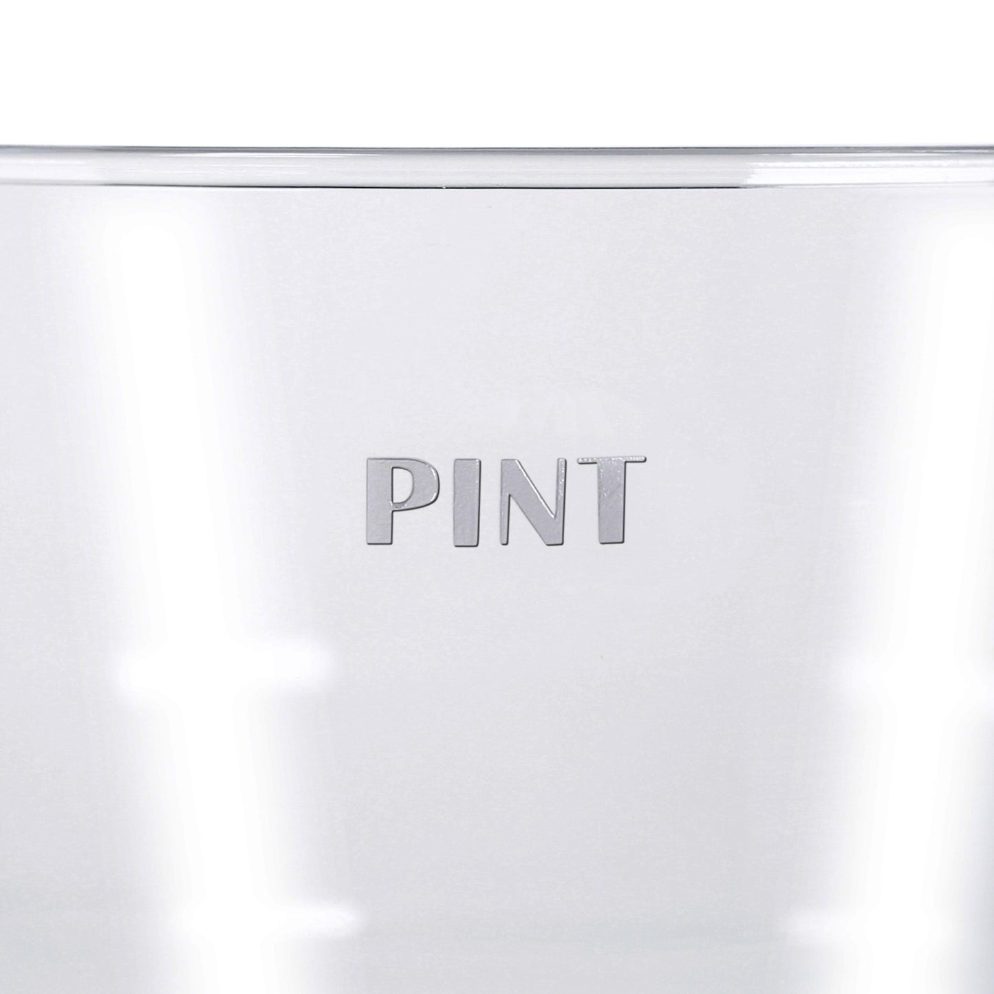 10 x Plastic Reusable Pint Glasses 568ml 20oz