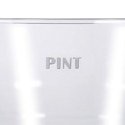 100 x Clear Plastic Reusable Pint Glasses 568ml 20oz