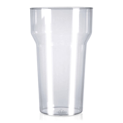 10 x Plastic Reusable Pint Glasses 568ml 20oz