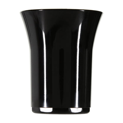 100 x Black Plastic Reusable Shot Glasses 25ml