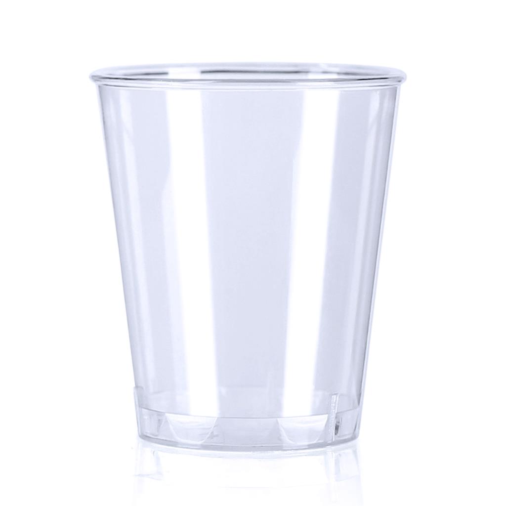 1000 x Clear Plastic Disposable Shot Glasses 25ml