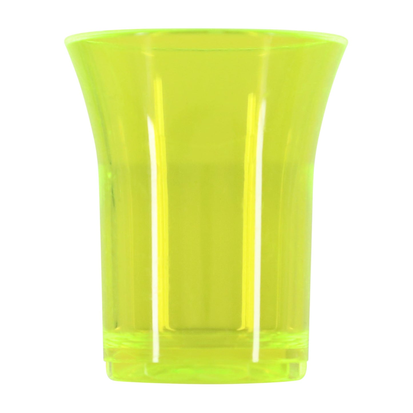 20 x Neon Plastic Reusable Shot Glasses 25ml