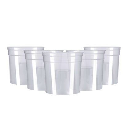 50 x Clear Plastic Reusable Bomb Shot Glasses 25ml