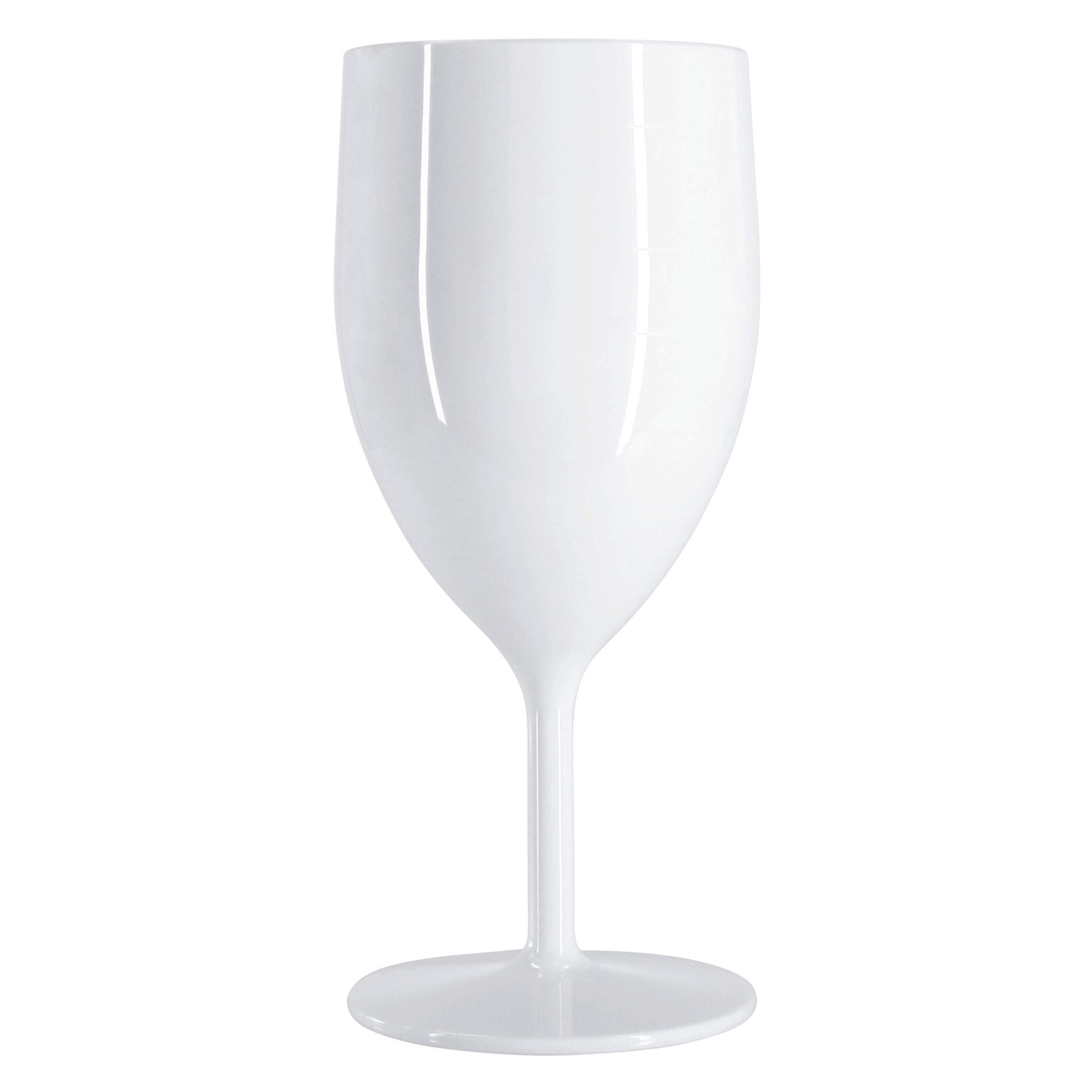 48 Flutes, 48 Wine Glasses (White) Set, Reusable Plastic