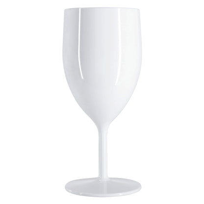 48 Flutes, 48 Wine Glasses (White) Set, Reusable Plastic