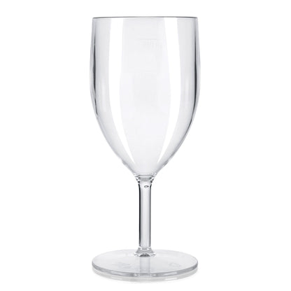 40 x Clear Plastic Reusable Wine Glasses CE Marked 125ml, 175ml, 250ml