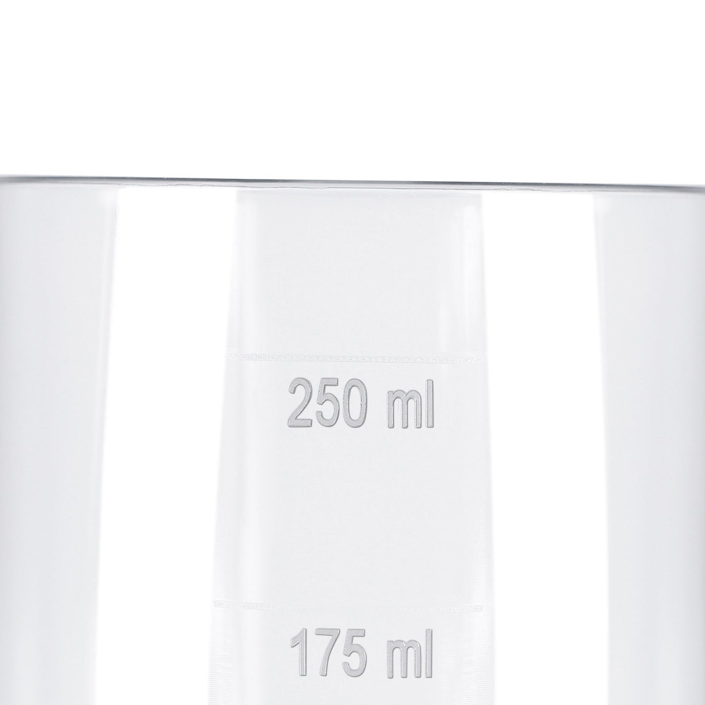 10 x Clear Reusable Plastic Wine Glasses CE Marked with 125ml, 175ml, 250ml