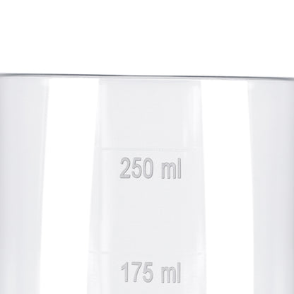 10 x Clear Reusable Plastic Wine Glasses CE Marked with 125ml, 175ml, 250ml
