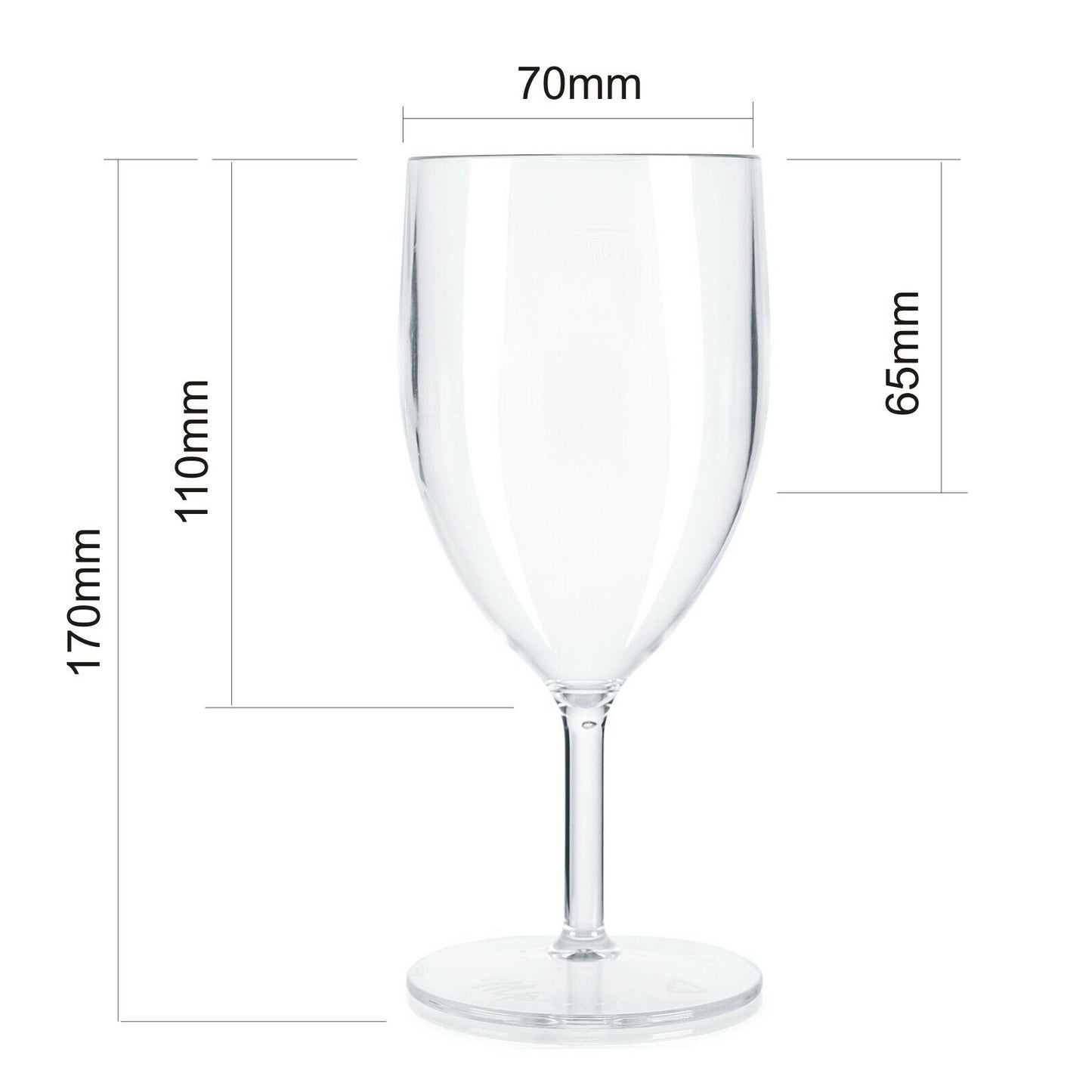 48 Flutes, 48 Wine Glasses (White) Set, Reusable Plastic