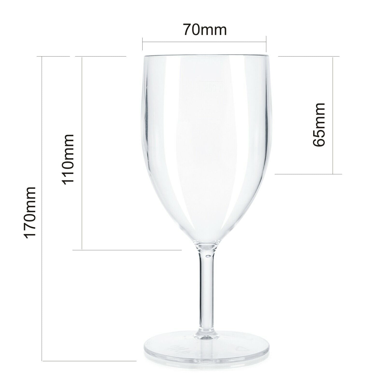 48 Flutes, 48 Wine Glasses (White) Set, Reusable Plastic